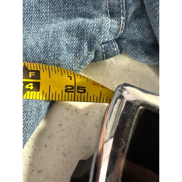 King Of My Life Fall Denim Jacket By Sour Fruit sz L Retro Y2K Distressed Street - Picture 8 of 9